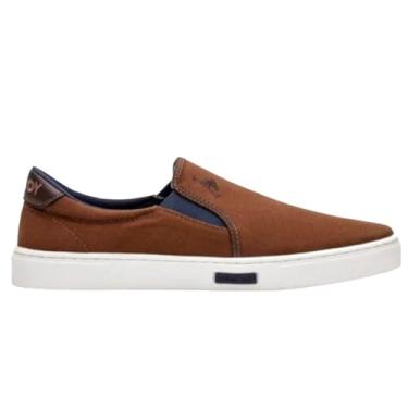 Imagem de Sapatênis Tênis Slip-On Masculino Polo Joy Calce Fácil Cafe (Café, BR, Adulto, Numérico, 45)