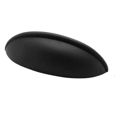 Imagem de Puxador 332 Aniela Concha Preto Fosco para Móveis Armários Gavetas Torralba