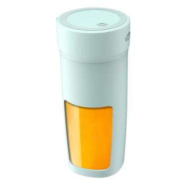 Imagem de Copo portátil para liquidificador, liquidificador elétrico pequeno de viagem, recarregável, espremedor de tamanho pessoal, misturadores de frutas com alta velocidade para viagem, preparação de comida
