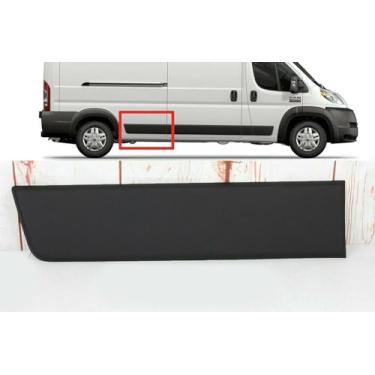 Imagem de MJD Auto Parts Mjd Auto Parts Para Ram Promaster 2019-2023 Moldura De Acabamento Lateral Do Passageiro Direito, Capa Preta (Painel De Um Quarto, Distância Entre Eixos Longa)