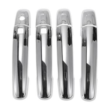 Imagem de Motoforti Guarnição da tampa da maçaneta da porta do carro, tampa do puxador da porta lateral, para Suzuki Swift Vitara S-Cross 2012-2018, ABS prateado 1 conjunto