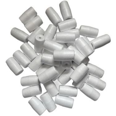 Imagem de Kit 50 Boia Para Rede Cortiça De Isopor Para Pesca Profissional Xaréu 