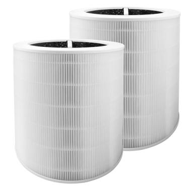 Imagem de Filtro de substituição Core 600S para purificador de ar inteligente LEVOIT Core 600S / Core 600S-P, filtro de carbono ativado HEPA 3 em 1, Part#Core 600S-Rf, pacote com 2, branco