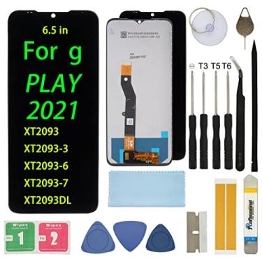 Imagem de Substituição de tela LCD para Motorola Moto G Play 2021 16.5 cm XT2093 xt2093-3 XT2093-6 XT2093-7 Montagem LCD Display Touch Screen Digitalizador com kit de ferramentas de reparo