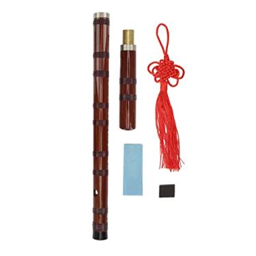 Imagem de Flauta Chinesa, Flauta Vertical de Bambu Dizi Instrumento Tradicional Chinês para Desempenho de Jogo (G -tecla)