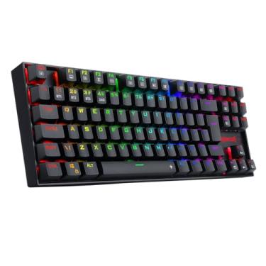 Imagem de Teclado Magnético Gamer Redragon Kumara Pro V2 RGB Preto Switch Marrom K552RGB-PRO (PT-BROWN) V2