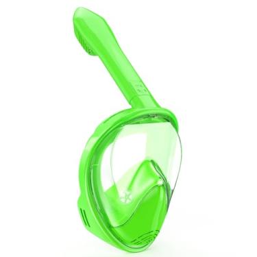 Imagem de Ezire Máscara De Snorkel Infantil, Rosto Inteiro, Equipamento De Mergulho Para Crianças De 2 A 14 Anos Com Suporte Para Câmera, Conjunto De Mergulho Com Visão Panorâmica De 180 Graus, Antiembaçante