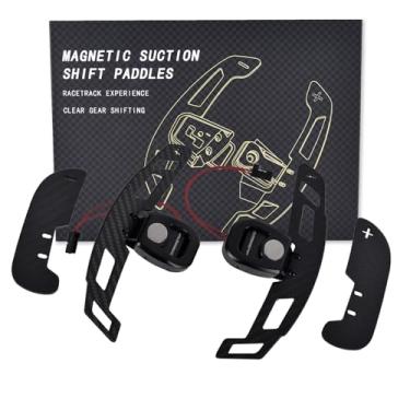 Imagem de EASSAFEX Câmbio de volante magnético para Mercedes-Benz A45 S63 CLS63 W205 2015-2020, acessórios de decoração de interiores de extensão de pá de fibra de carbono