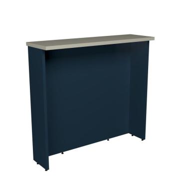 Imagem de Bancada Ilha 120cm Cozinha Sevilha Azul Órion/Cinza Argila