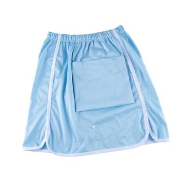 Imagem de harayaa Salia de fraldas para adultos para incontinência da cama, lavável com bolso, leve e reutilizável tapete de cama para desabilitar, Azul 3xl