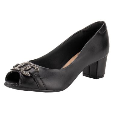 Imagem de Peep Toe Feminino Salto Grosso Beira Rio 4777498
