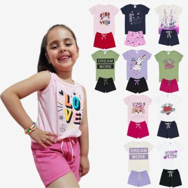 Imagem de Kit Sortido 20 Peças de Roupas Infantil Menina Kit 10 Conjuntos Infant