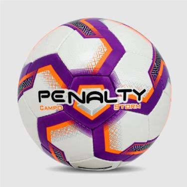 Imagem de Bola De Futebol Penalty De Campo Storm XXIII, 5, Laranja, Roxo