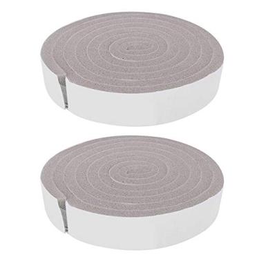 Imagem de MUNEFE 2PCS Fita pegajosa de espuma, tira de vedação da janela da porta, fita de isolamento de ruído para vazamento de ar eficaz, controle de poeira e isolamento de som
