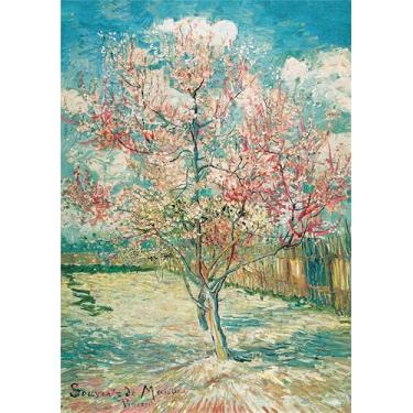 Imagem de Quebra-Cabeça 2000 Peças – Pessegueiros Rosa (Souvenir de Mauve), Van Gogh | Com Pôster em Tamanho Real | Premium | Adulto e Infantil | Relaxamento, Desafio e Presente Criativo |100x70cm Montado