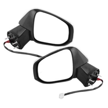 Imagem de Espelho retrovisor lateral elétrico compatível com Toyota RAV4 RAV 4 2019 2020 2021 2022 Luz de seta para carro, lâmpada, capa de espelho, vidro aquecido(1pair)