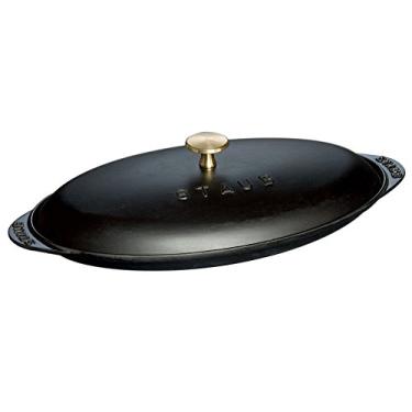 Imagem de Travessa para Peixe com Tampa, Ferro Fundido, Preto, 31 cm, STAUB