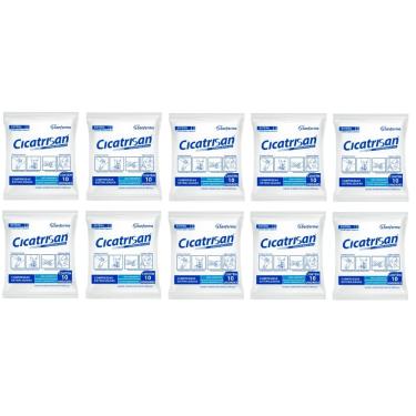 Imagem de Compressa Gaze Esteril Não Aderente Cicatrisan  10 Pcts C/10