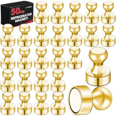 Imagem de LOVIMAG Ímãs de geladeira, 50 peças, quadro branco, pequeno ímã forte, acessórios para sala de aula, conjunto de armário decorativo, decoração obrigatória, calendário, geladeira, magnético, artesanato