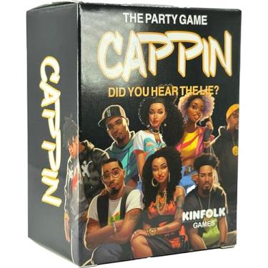 Imagem de Cappin Bold Adult Drinking Card Game of Truths and Lies, Challenge Your Bluffing Skills, and Honor Black Excellence While Sharing Unfiltered Fun