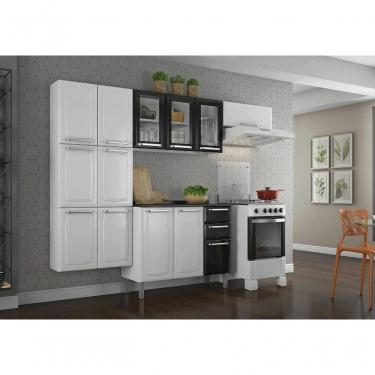 Imagem de Cozinha Itatiaia Luce 4 Peças 3 Vidros Branca E Preta