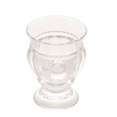 Imagem de Vaso Cachepot De Cristal Diamante Transparente 10cm Lyor