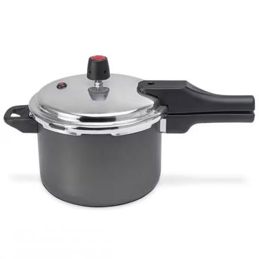 Imagem de Panela De Pressão 4,5 Litros Multiflon Indução Em Alumínio Preto