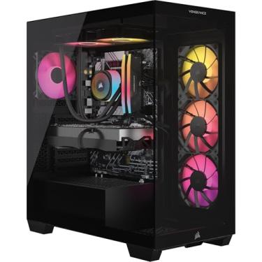 Imagem de Corsair Vengeance a7400 PC para jogos – CPU AMD Ryzen 7 7800X3D resfriada a líquido – GPU NVIDIA GeForce RTX 5080 – Memória 32GB Vengeance RGB DDR5 – SSD M.2 de 2 TB – Preto