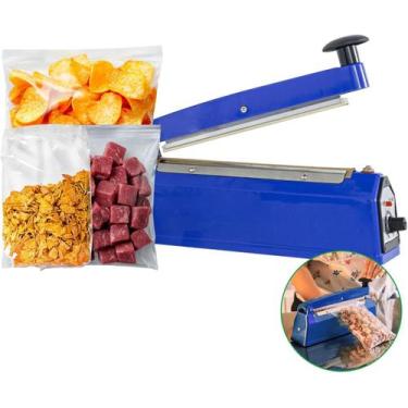 Imagem de Super Seladora Manual Plástico 20cm Com Temporizador sacolé geladinho 