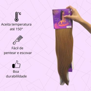 Imagem de Rabo de Cavalo Liso Zaya 66cm 145g Pentes Internos Ajustável Elástico 