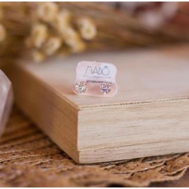 Imagem de Brincos semi jóias, ponto de luz. - Mabô.