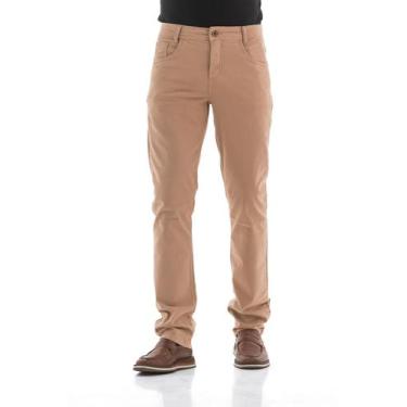 Imagem de Calça Collor Masculina Arauto Confort - Arauto Jeans, Bege, 40