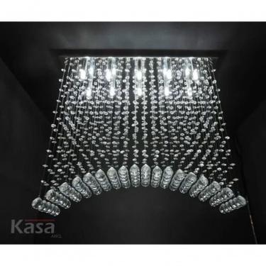 Imagem de Lustre Para Sala, Quarto, Sala De Jantar, Hall, Cozinha Em Cristal K9 Base 18x100 90cm