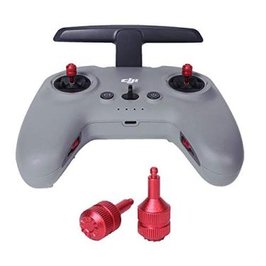 Imagem de Controle remoto FPV Drone Thumb Rocker CNC de liga de alumínio para DJI Mavic 3 RC Pro/DJI FPV Controle remoto 2 (vermelho)