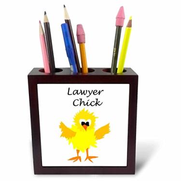 Imagem de 3dRose Suporte de caneta de azulejo engraçado de pintinho para trabalho de advogado, 12,7 cm (ph_22333_1), 12,7 cm