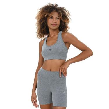 Imagem de Top de Treino Feminino Mizuno Essence, Cinza, G