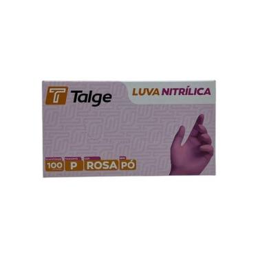 Imagem de Luva nitrílica talge tamanho ( p ) s/ pó rosa caixa c/ 100 unid- - TAL