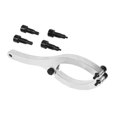 Imagem de Mqetly Chave de porca de glândula para escavadeira, ferramenta de reparo e troca de vedação de óleo equipada com pinos M4 e M8, chave inglesa pesada