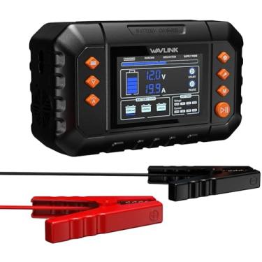 Imagem de WAVLINK Carregador De Bateria Inteligente, 20 A, Carro Com Visor Lcd, Para Baterias Chumbo-Ácido/Lítio/Lifepo4 6 V/12 V/24 V, Mantenedor Gotejamento E Dessulfurizador Carros, Barcos Motocicletas