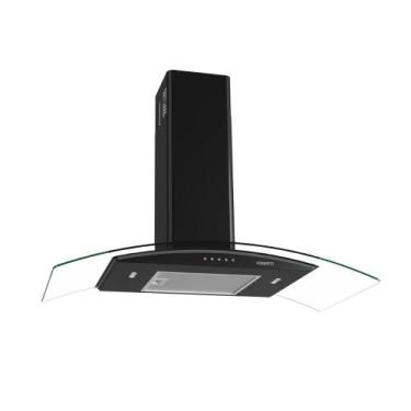 Imagem de Coifa de Parede Fogatti Clean 90cm Vidro Curvo, Sucção Silenciosa, 3 V