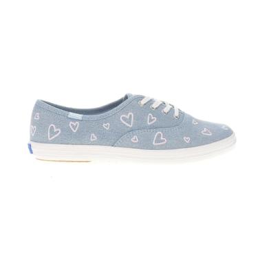 Imagem de Keds Tênis feminino Champion Seasonal, Jeans com coração azul/rosa, 38