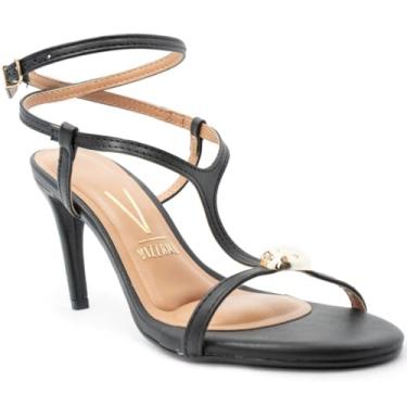 Imagem de Sandália Vizzano Detalhe Traseiro Aberto Salto Alto Feminina - Preto - 34