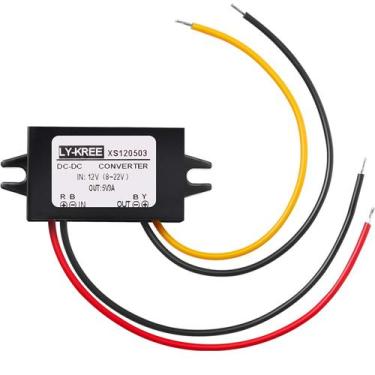 Imagem de Conversor DC 12V para 5V 3A 15W Buck Module Adaptador de alimentação p