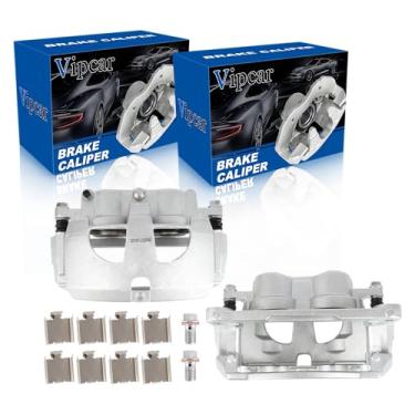 Imagem de VIPCAR Conjunto de pinças de freio dianteiro com suporte – Compatível com Dodge Ram 2500/3500 2009–2010, 2011–2018 Ram 2500/3500 – Lado esquerdo e direito – Substitui 18-B5172, 18-B5173 – Conjunto de