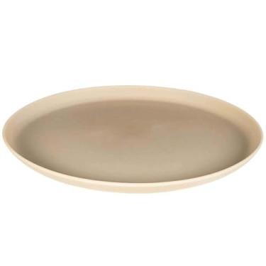 Imagem de Jogo 12 Pratos De Sobremesa Melamina 21,5cm Class Bege Wolff Raso Cozinha Servir Petiscos Doce