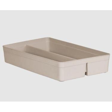 Imagem de Organizador Modular com Divisória em Plástico Bege 40x25x7,5cm- Paramo