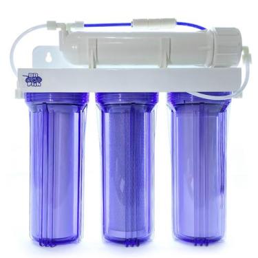 Imagem de Filtro Osmose Reversa E Deionizador 75gpd Transparente - BR Fish Aquar