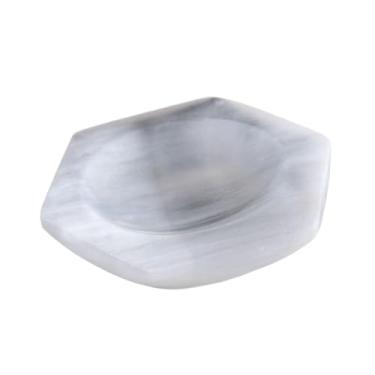 Imagem de Colaxi Tigela de carregamento de selenita, decoração de mesa, decoração para casa para homens e mulheres, bandeja de armazenamento para meditação, 9cm