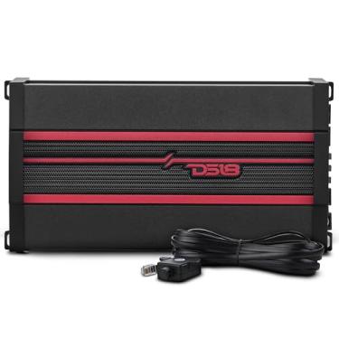 Imagem de DS18 Amplificador CANDY-XXL1B em preto – Classe D, monobloco, 3000 watts máximo, digital, 1/2/4 Ohm, com controlador de nível de subwoofer remoto – Mini amplificador compacto para alto-falantes em sistema de áudio de carro