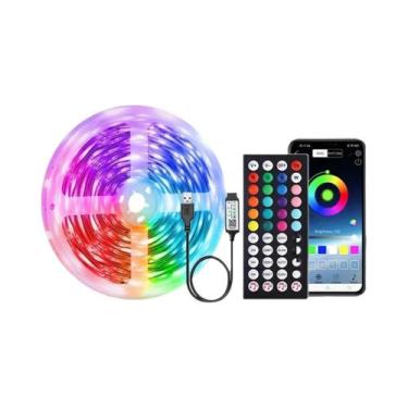 Imagem de Fitas De LED RGB Com Sincronização Musical, Controle Remoto USB, Lâmpa